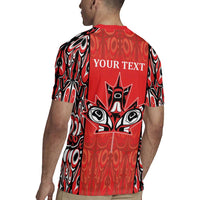 Personalized Canada Indigenous People Day Rugby Jersey Haida Tribe Flag Tattoo Style
