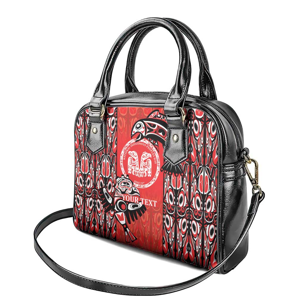 Personalized Canada Indigenous People Day Shoulder Handbag Haida Tribe Flag Tattoo Style