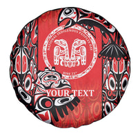 Personalized Canada Indigenous People Day Spare Tire Cover Haida Tribe Flag Tattoo Style