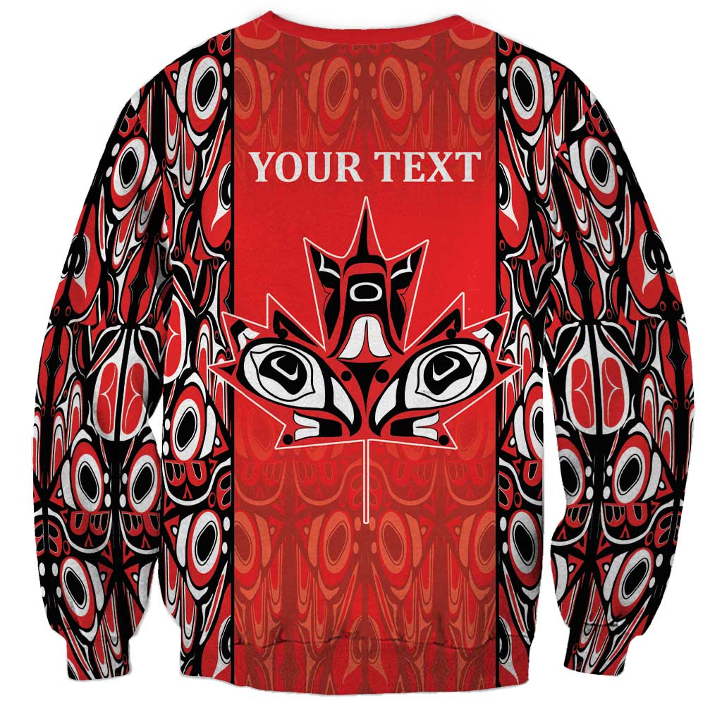 Personalized Canada Indigenous People Day Sweatshirt Haida Tribe Flag Tattoo Style