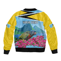 Personalized Pitons Saint Lucian Bougainvillea Bomber Jacket
