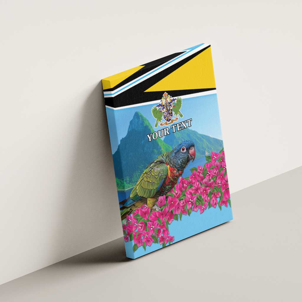 Personalized Pitons Saint Lucian Bougainvillea Canvas Wall Art