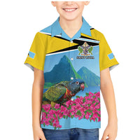 Personalized Pitons Saint Lucian Bougainvillea Family Matching Mermaid Dress and Hawaiian Shirt