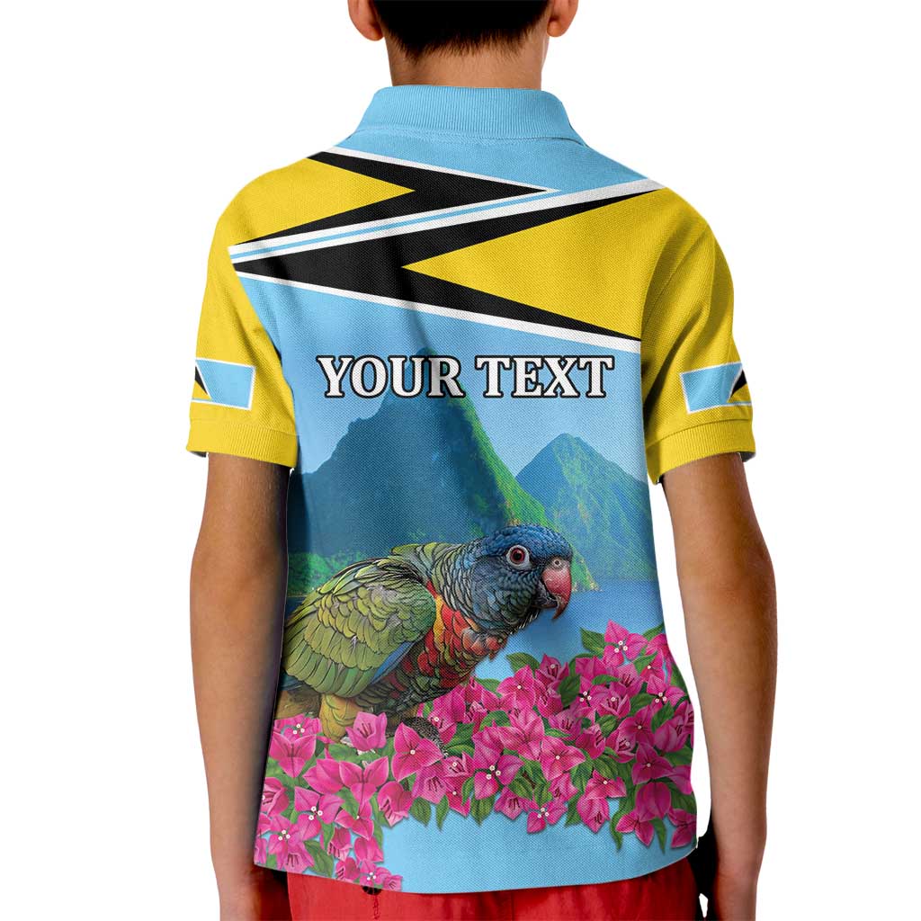 Personalized Pitons Saint Lucian Bougainvillea Kid Polo Shirt