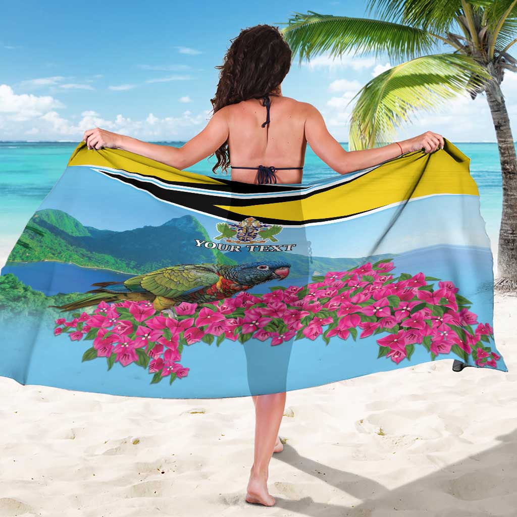 Personalized Pitons Saint Lucian Bougainvillea Sarong