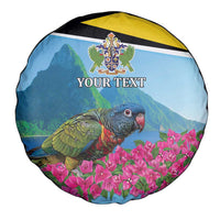 Personalized Pitons Saint Lucian Bougainvillea Spare Tire Cover