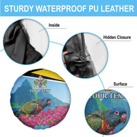 Personalized Pitons Saint Lucian Bougainvillea Spare Tire Cover