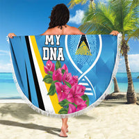 Saint Lucia Flag Pride It's in My DNA Beach Blanket