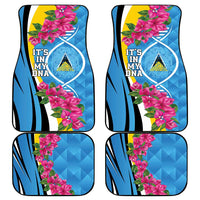 Saint Lucia Flag Pride It's in My DNA Car Mats