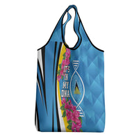 Saint Lucia Flag Pride It's in My DNA Grocery Bag