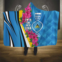 Saint Lucia Flag Pride It's in My DNA Hooded Blanket