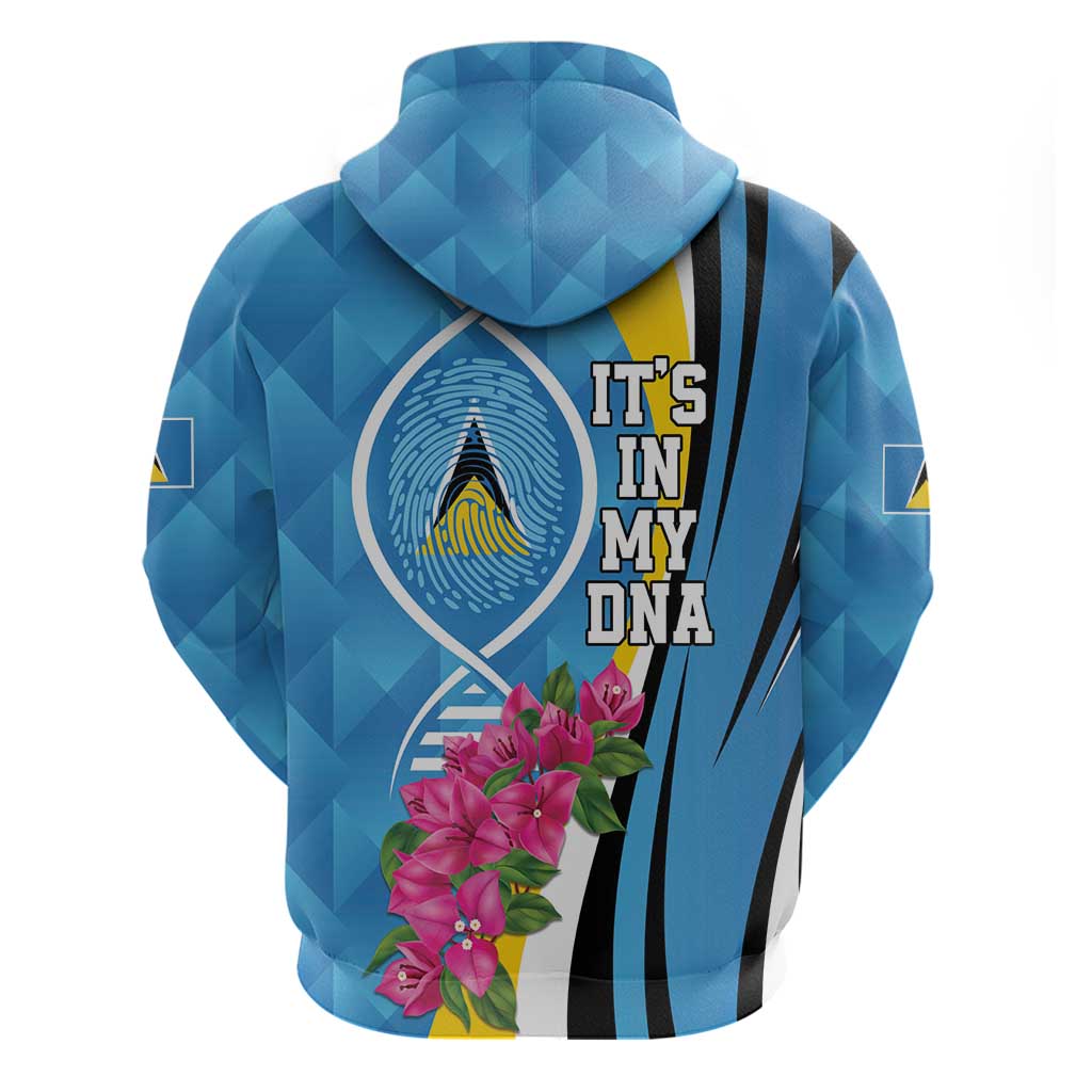Saint Lucia Flag Pride It's in My DNA Hoodie