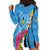 Saint Lucia Flag Pride It's in My DNA Hoodie Dress