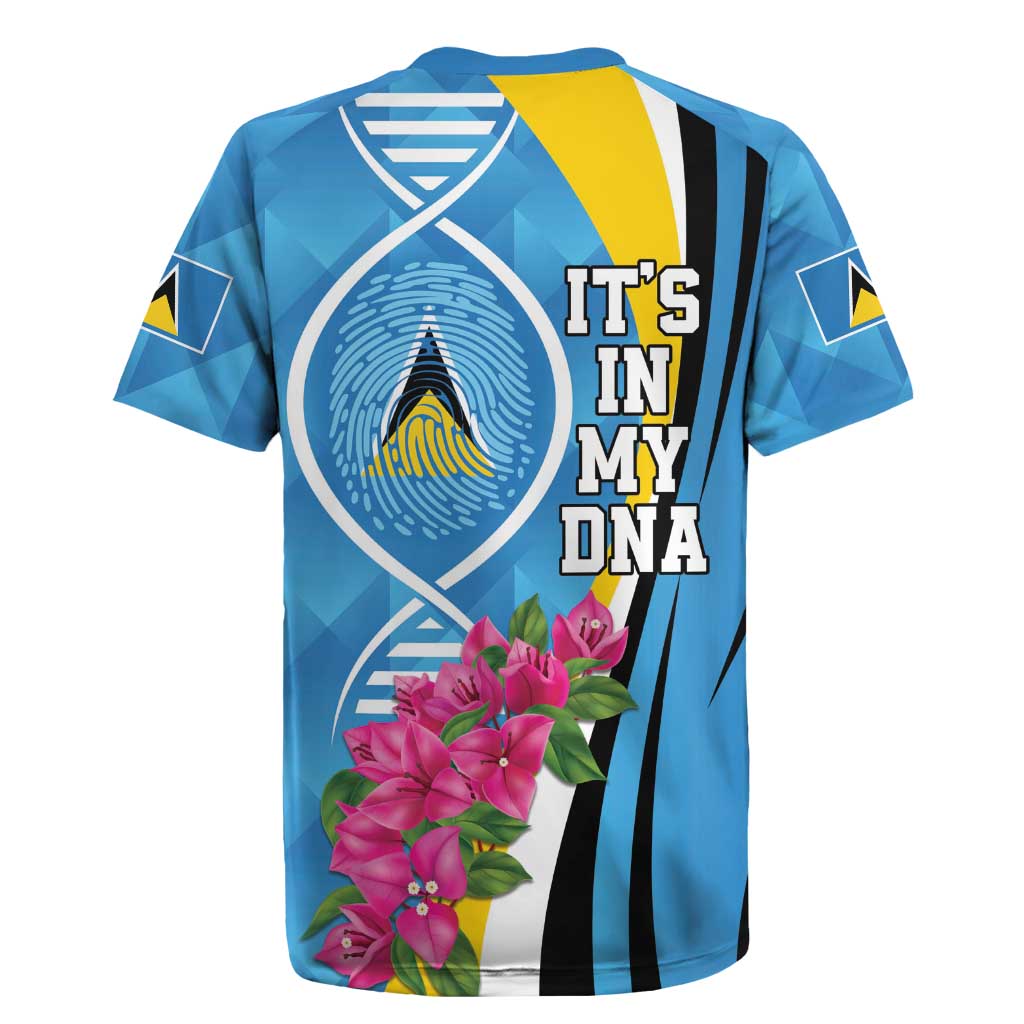 Saint Lucia Flag Pride It's in My DNA Rugby Jersey