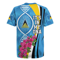 Saint Lucia Flag Pride It's in My DNA Rugby Jersey