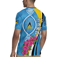 Saint Lucia Flag Pride It's in My DNA Rugby Jersey