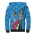 Saint Lucia Flag Pride It's in My DNA Sherpa Hoodie