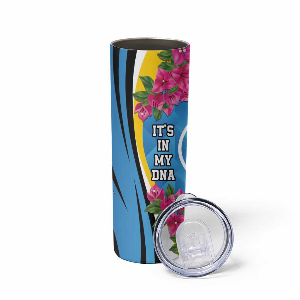 Saint Lucia Flag Pride It's in My DNA Skinny Tumbler