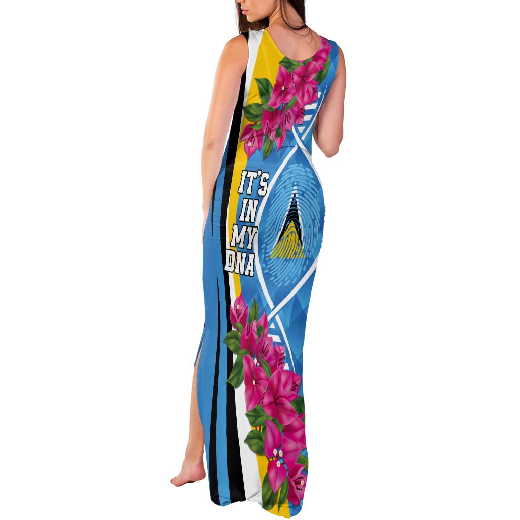 Saint Lucia Flag Pride It's in My DNA Tank Maxi Dress