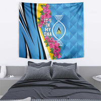 Saint Lucia Flag Pride It's in My DNA Tapestry