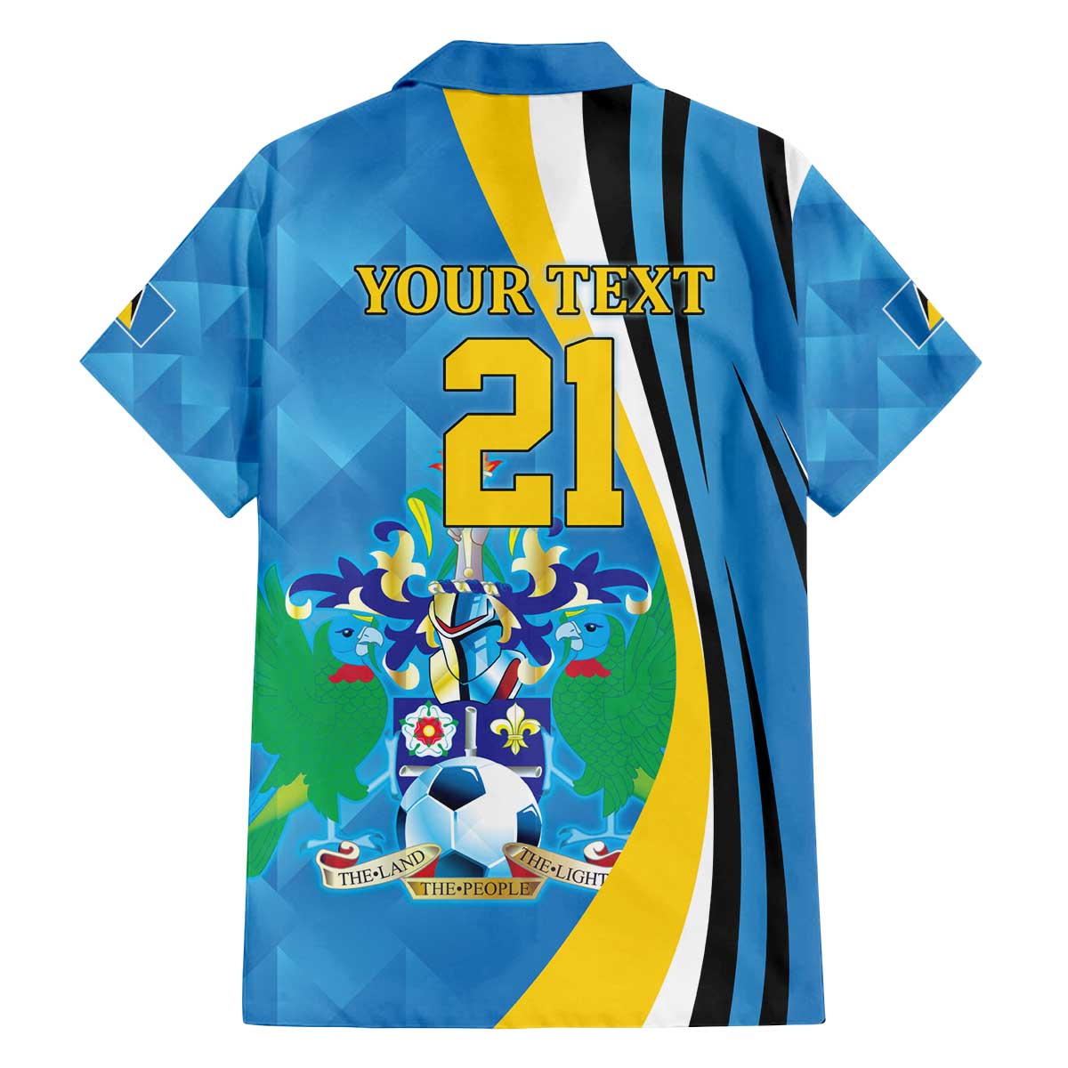 Custom Saint Lucia Football Family Matching Off The Shoulder Long Sleeve Dress and Hawaiian Shirt Sporty Pattern