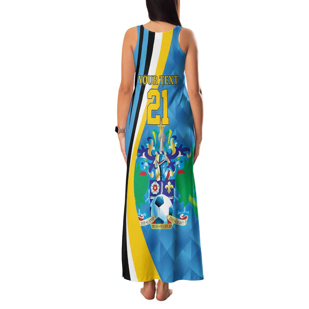 Custom Saint Lucia Football Family Matching Tank Maxi Dress and Hawaiian Shirt Sporty Pattern