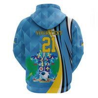 Custom Saint Lucia Football Hoodie Sporty Pattern