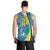 Custom Saint Lucia Football Men Tank Top Sporty Pattern