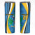 Custom Saint Lucia Football Skinny Tumbler Sporty Pattern