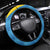 Saint Lucia Football Steering Wheel Cover Sporty Pattern