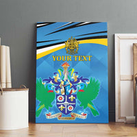Personalized Saint Lucia Independence Day Canvas Wall Art Since 1979