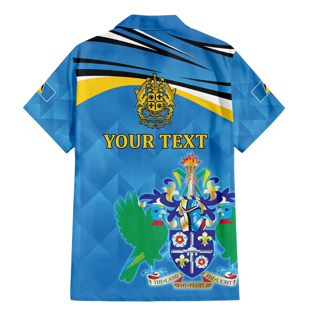 Personalized Saint Lucia Independence Day Family Matching Mermaid Dress and Hawaiian Shirt Since 1979