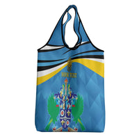 Personalized Saint Lucia Independence Day Grocery Bag Since 1979