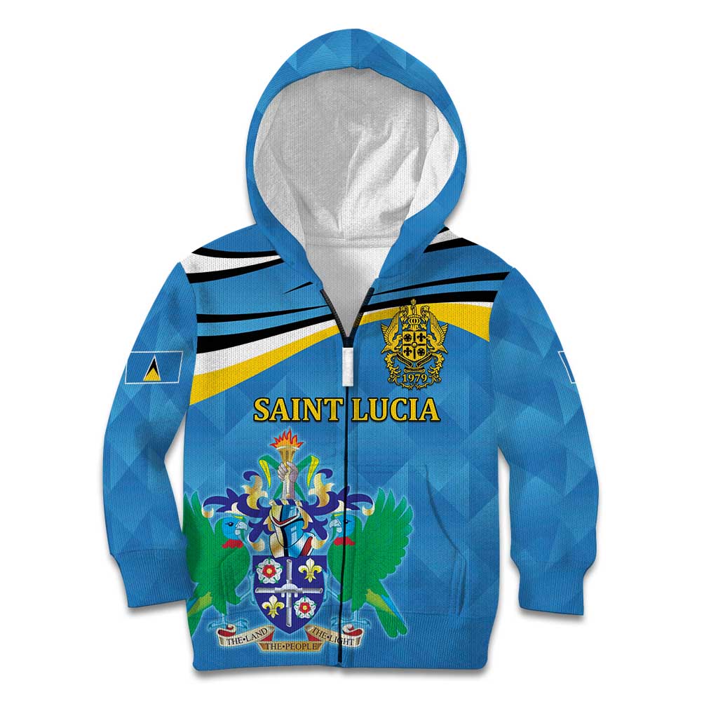 Personalized Saint Lucia Independence Day Kid Hoodie Since 1979