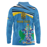 Personalized Saint Lucia Independence Day Long Sleeve Polo Shirt Since 1979
