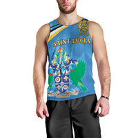 Personalized Saint Lucia Independence Day Men Tank Top Since 1979