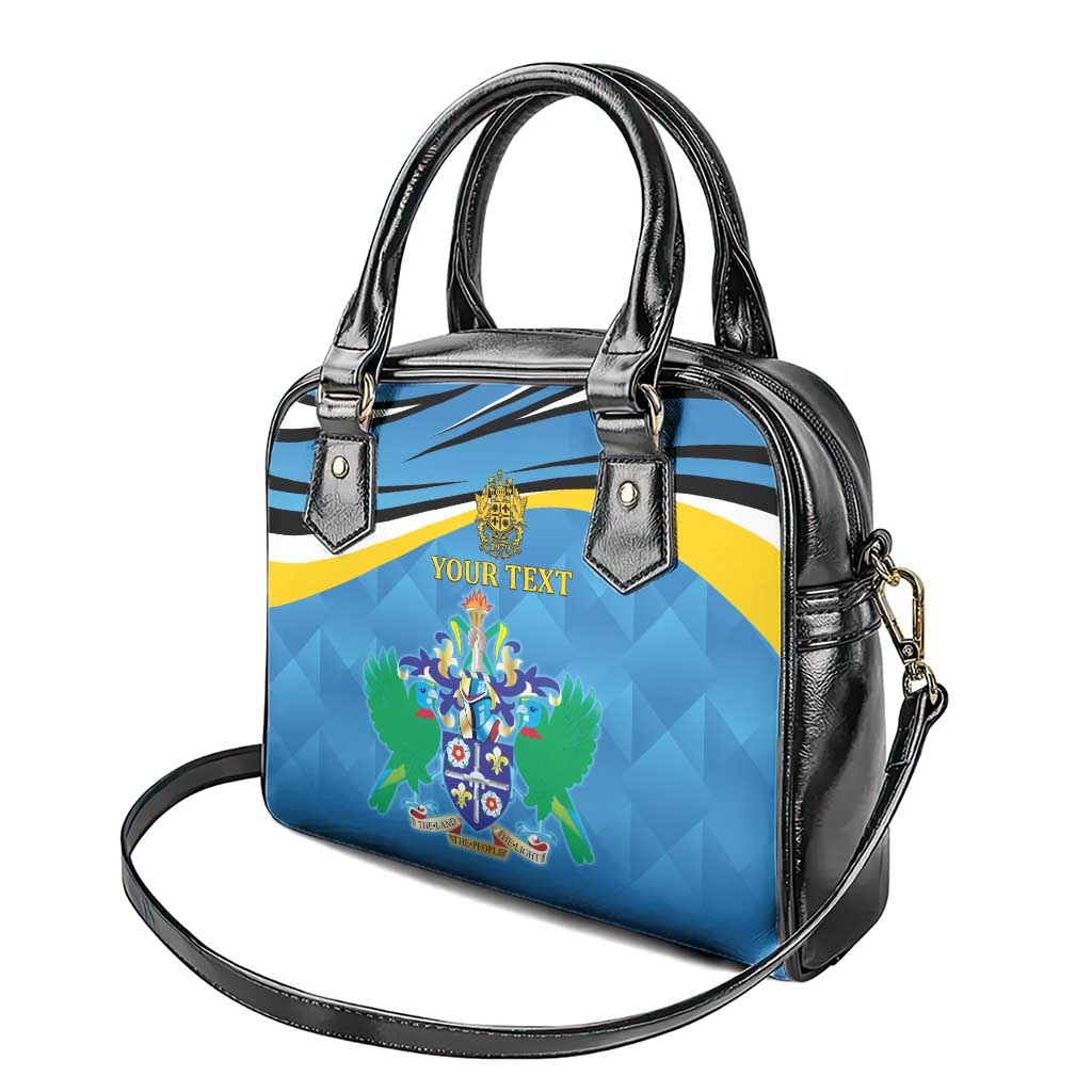 Personalized Saint Lucia Independence Day Shoulder Handbag Since 1979