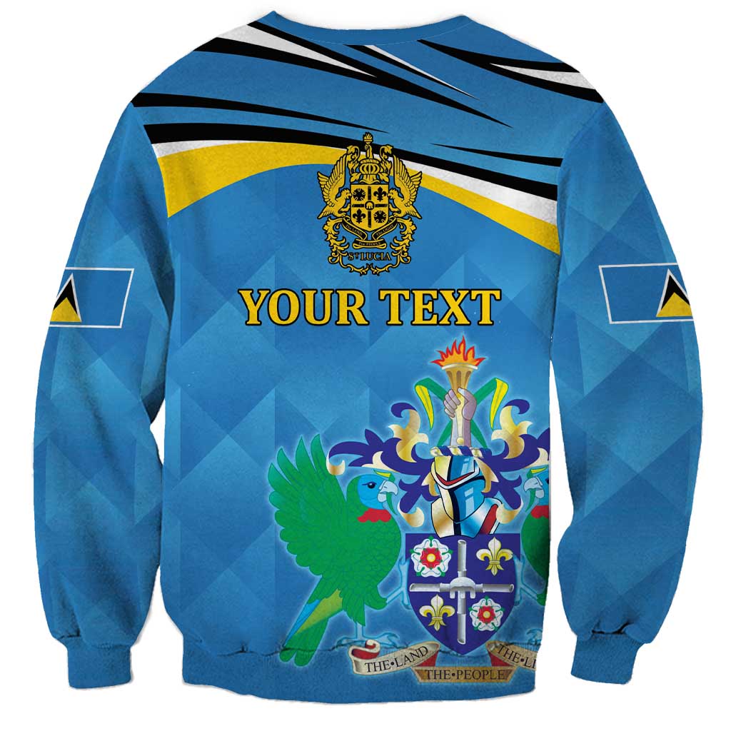 Personalized Saint Lucia Independence Day Sweatshirt Since 1979