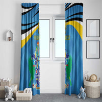 Personalized Saint Lucia Independence Day Window Curtain Since 1979