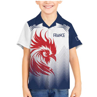 Custom France Rugby Family Matching Mermaid Dress and Hawaiian Shirt Summer Paris 2024 LT9 - Wonder Print Shop
