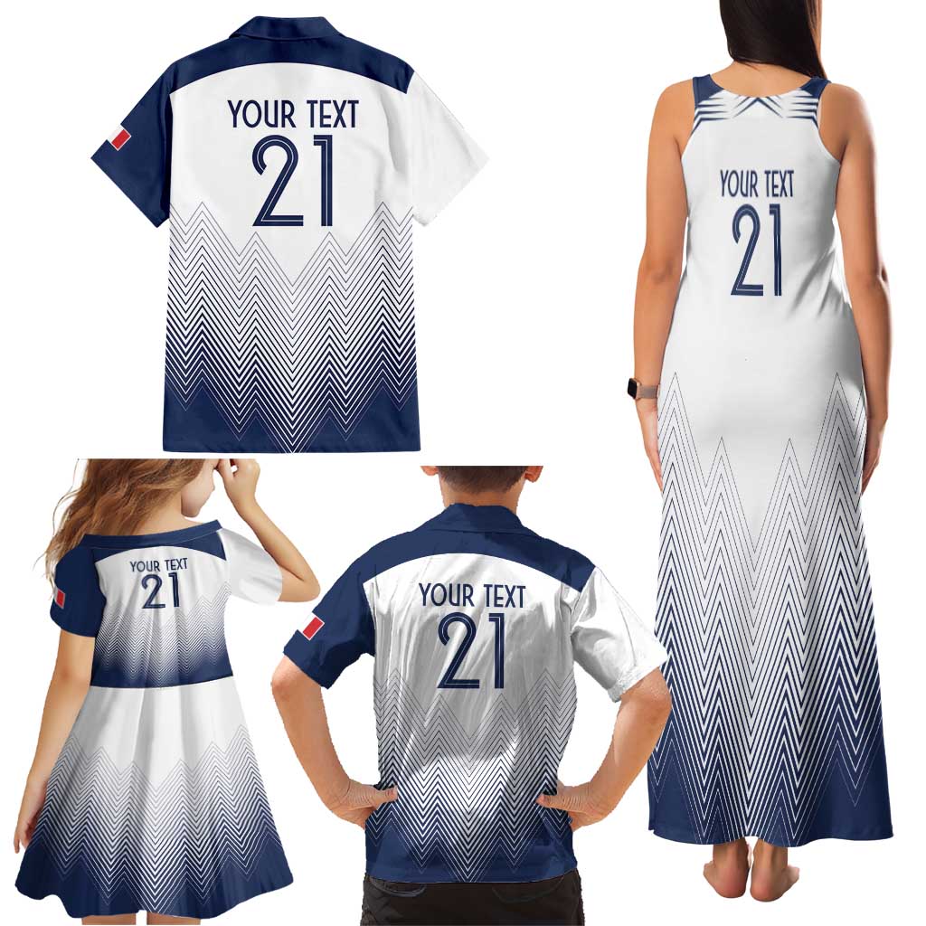 Custom France Rugby Family Matching Tank Maxi Dress and Hawaiian Shirt Summer Paris 2024 - Wonder Print Shop