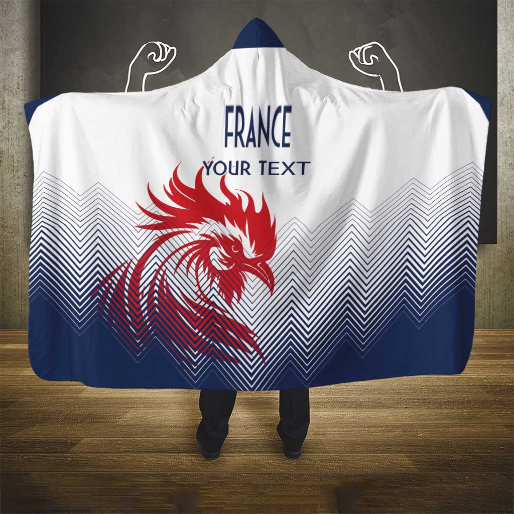 Custom France Rugby Hooded Blanket Summer Paris 2024