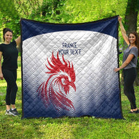 Custom France Rugby Quilt Summer Paris 2024 - Wonder Print Shop