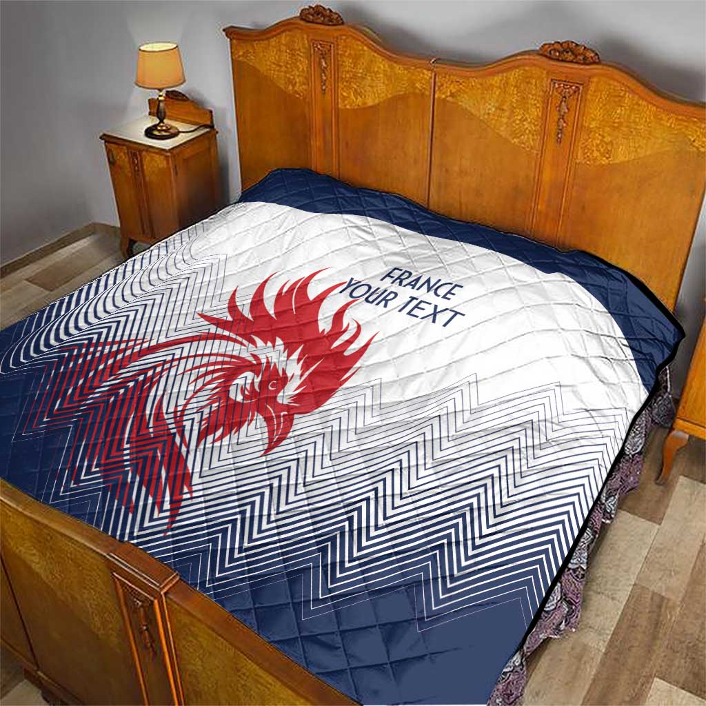 Custom France Rugby Quilt Summer Paris 2024 - Wonder Print Shop