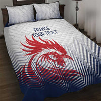 Custom France Rugby Quilt Bed Set Summer Paris 2024 - Wonder Print Shop