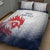 Custom France Rugby Quilt Bed Set Summer Paris 2024 - Wonder Print Shop