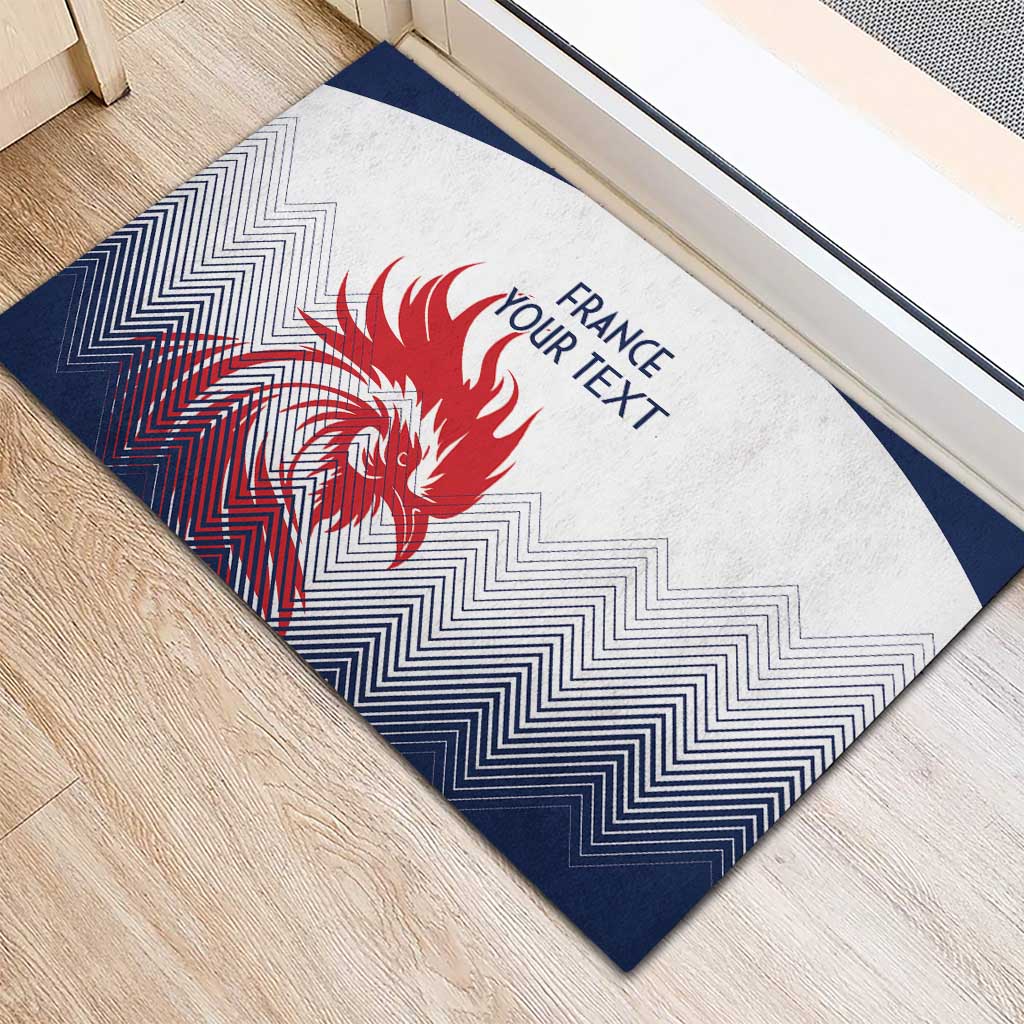 Custom France Rugby Rubber Doormat Summer Paris 2024 - Wonder Print Shop