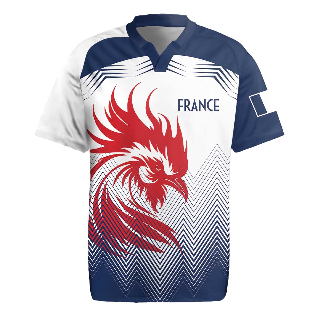 Custom France Rugby Rugby Jersey Summer Paris 2024 - Wonder Print Shop