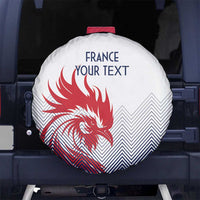 Custom France Rugby Spare Tire Cover Summer Paris 2024 - Wonder Print Shop