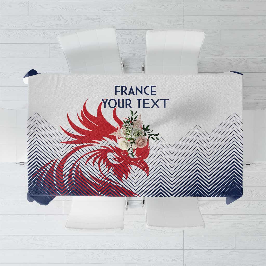 Custom France Rugby Tablecloth Summer Paris 2024 - Wonder Print Shop